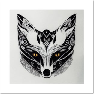 Fox Tribal Art Posters and Art